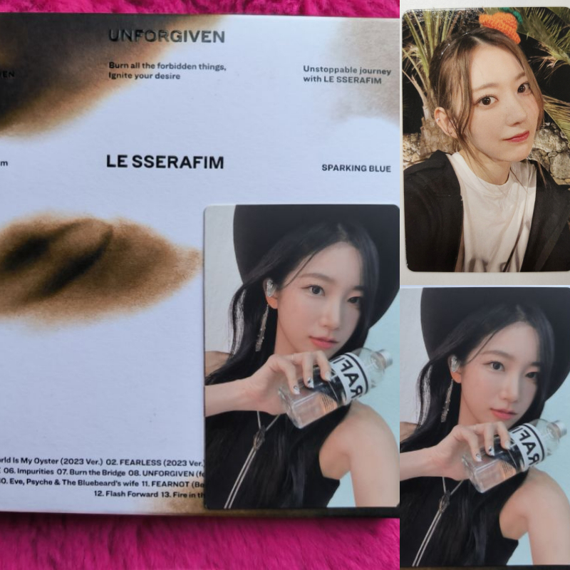 [CnC] OFFICIAL ALBUM LE SSERAFIM - 1st Studio Album [UNFORGIVEN] (COMPACT Ver.) PHOTOCARD KAZUHA, PH
