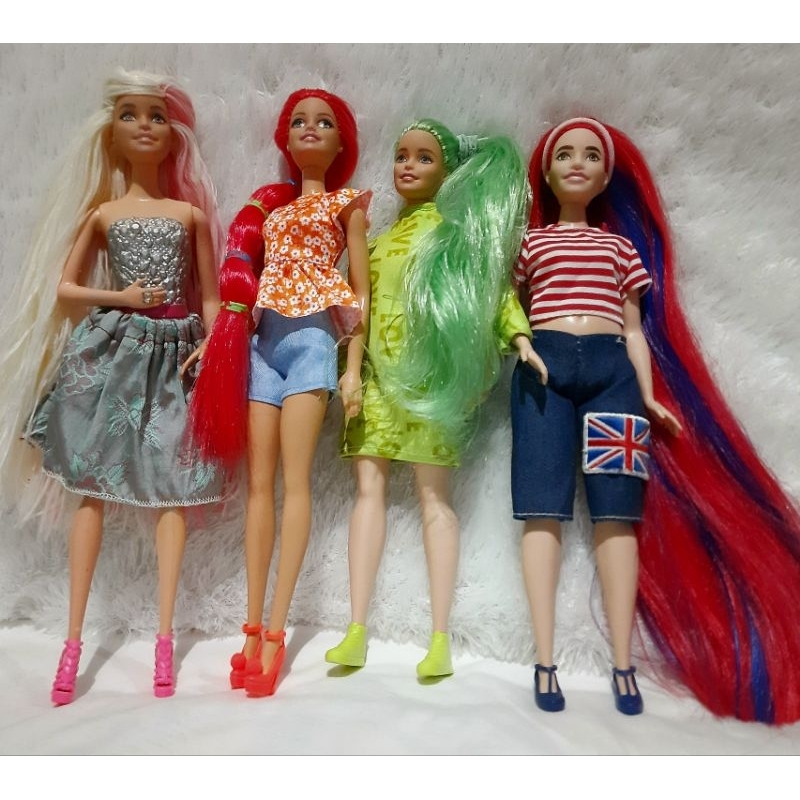 boneka barbie mattel ori rambut reroot preloved bekas murah