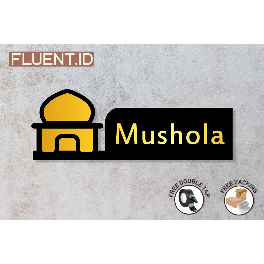 

Akrilik Musholla Minimalis | Sign Papan Nama Mushola