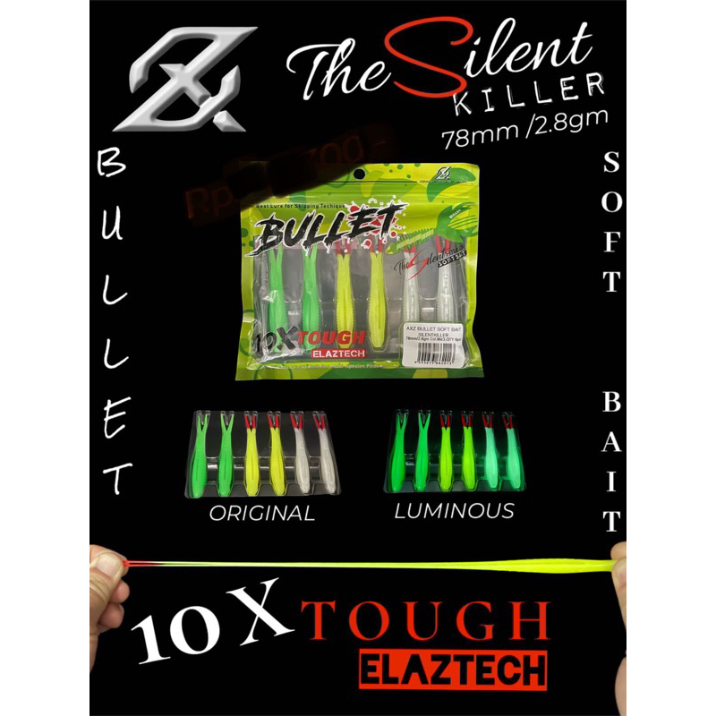 Soft Lure AXZ Bullet The Silent Killer ( Replika Ozmy Silencer )