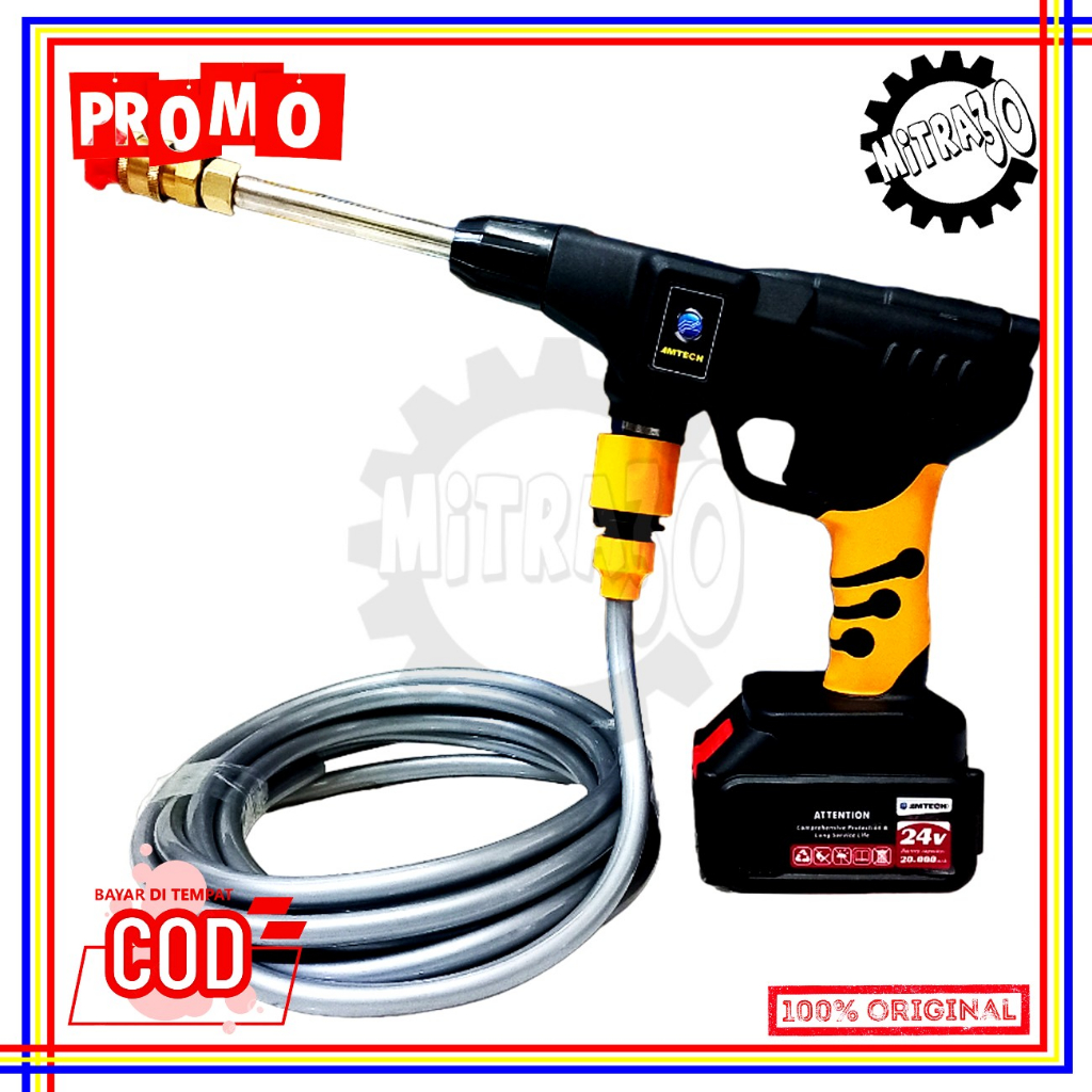 Jet Cleaner Tekanan Tinggi Amtech VT3103 Alat Cuci Motor Mobil AC Steam Mesin Cuci Steam Mobil dan M