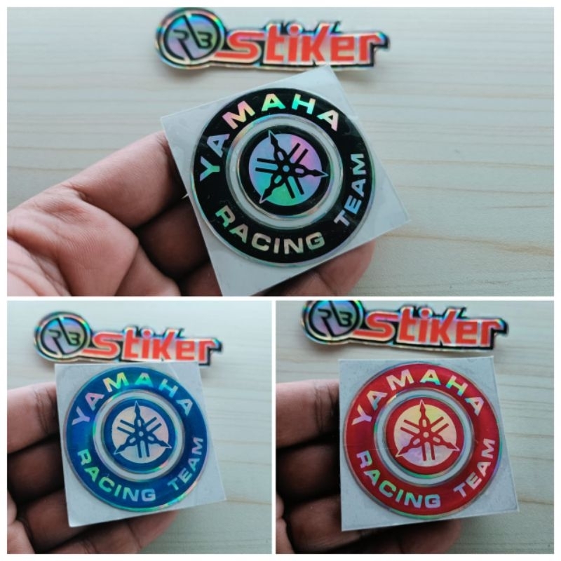 Stiker timbul Emblem logo yamaha Racing team timbul 3D
