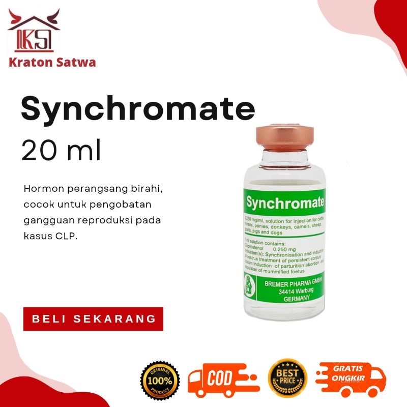 Synchromate 20ml Hormon PGF2 ALFA (Ampuh dan Irit Sama Seperti Juramate)