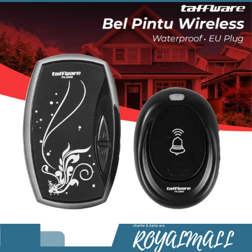 Bel Pintu Wireless Waterproof dengan EU Plug / Bel Bell Lonceng Pintu Rumah Kamar Toko Gerbang Senso