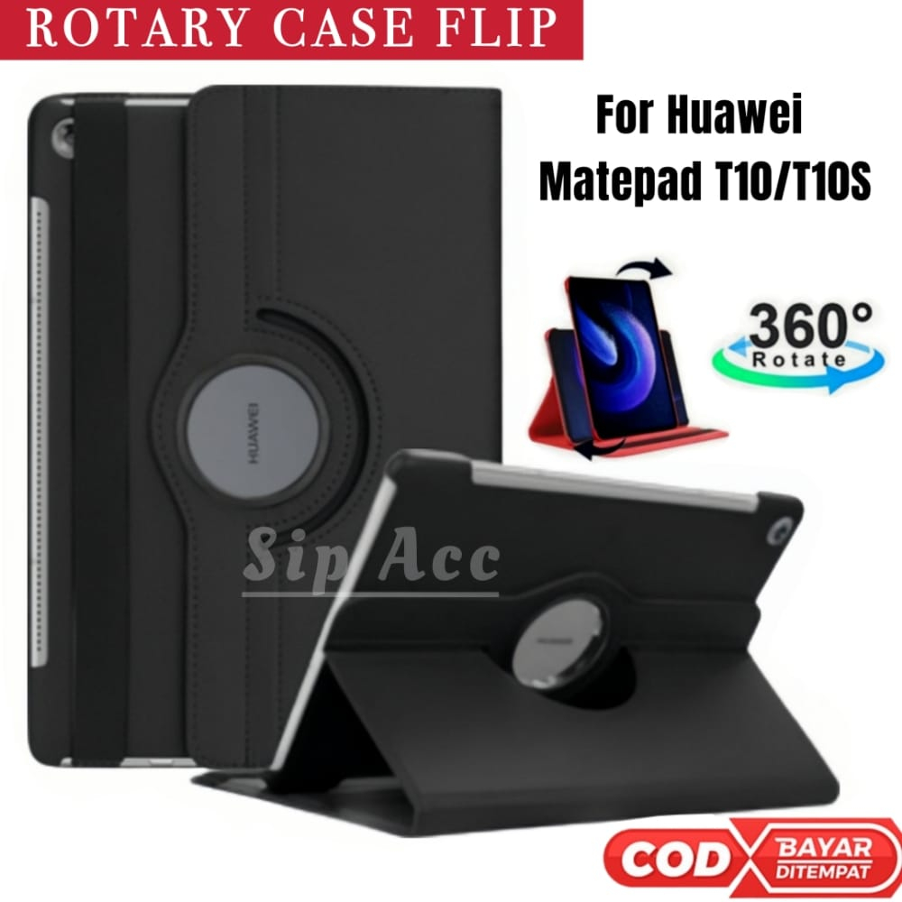 Huawei Matepad T10 | Case Huawei Matepad T10S | Casing Flip Book Cover Rotary Case Stand