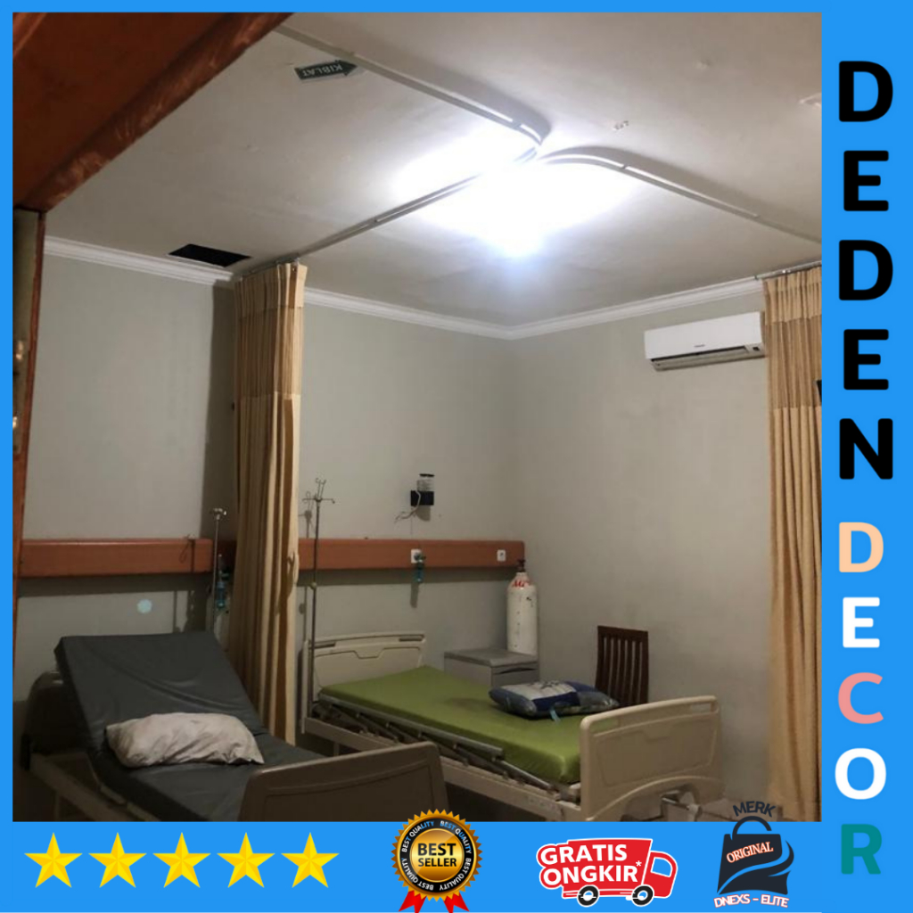 gorden untuk rumah sakit sekat ruang inap permeter persegi