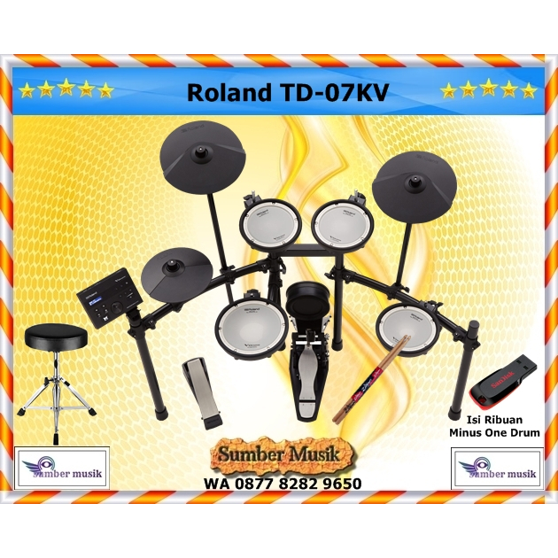 Roland TD07KV/TD 07KV/TD-07KV Electrik Drum Garansi resmi 1th