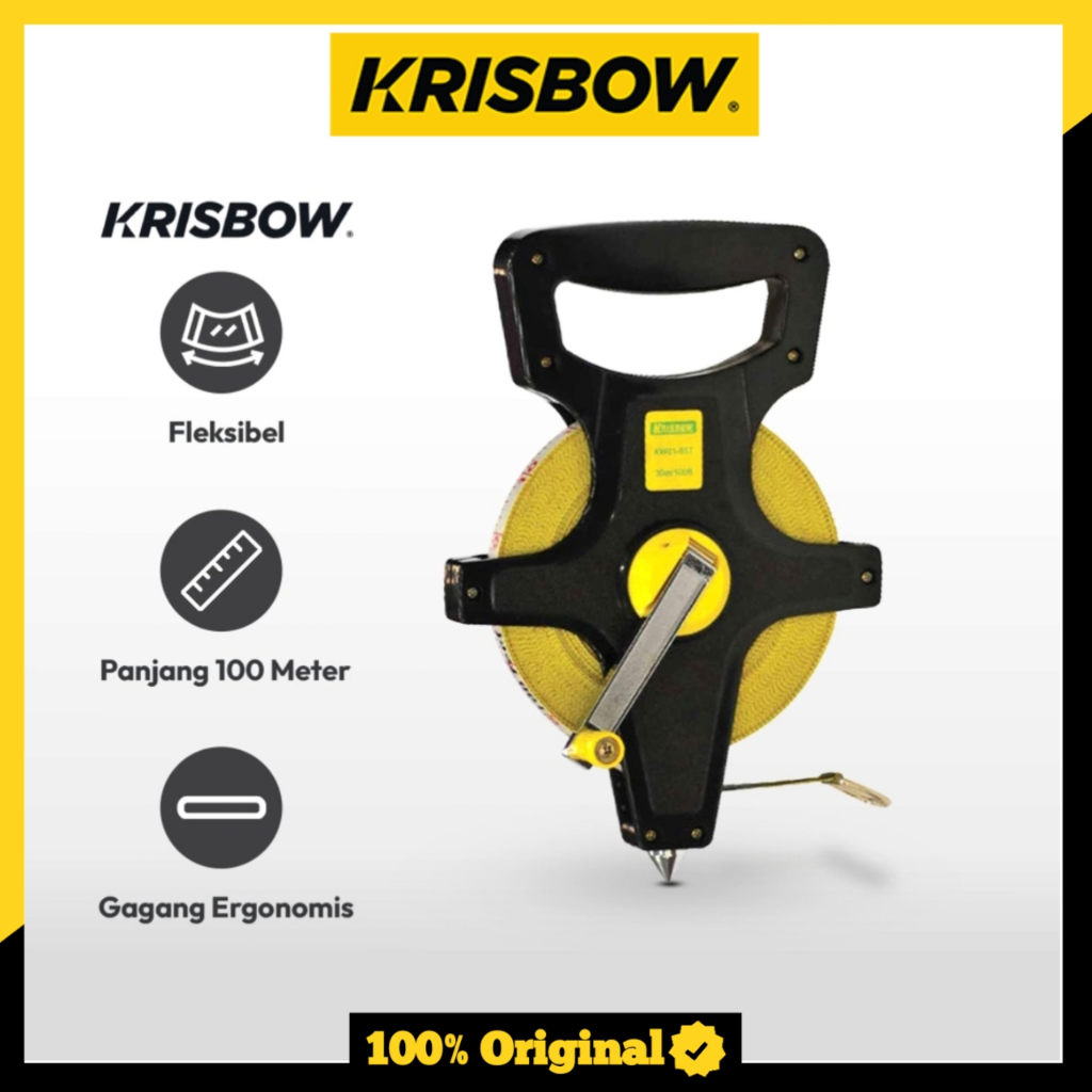 Krisbow Meteran Gulung 100 M
