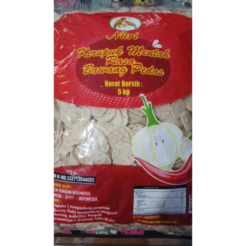 

KRUPUK BAWANG PEDAS MENTAH