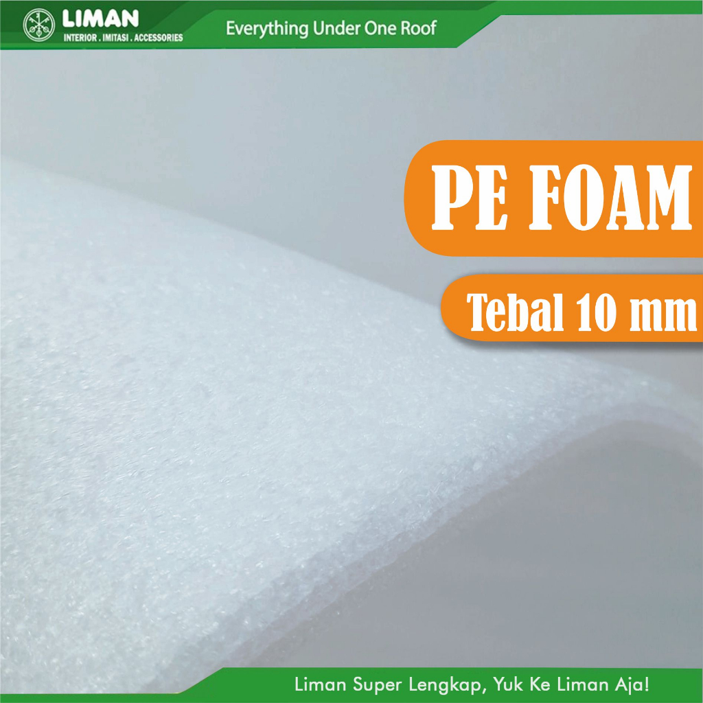 PE Foam Sheet 10 mm Lembaran Lebar 120 cm Styrofoam Underlayer