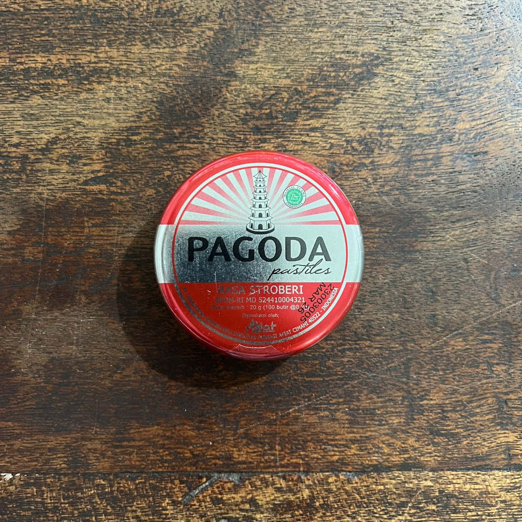 

Pagoda Pastiles Permen Pelega Tenggorokan Rasa Strawberry 20gr