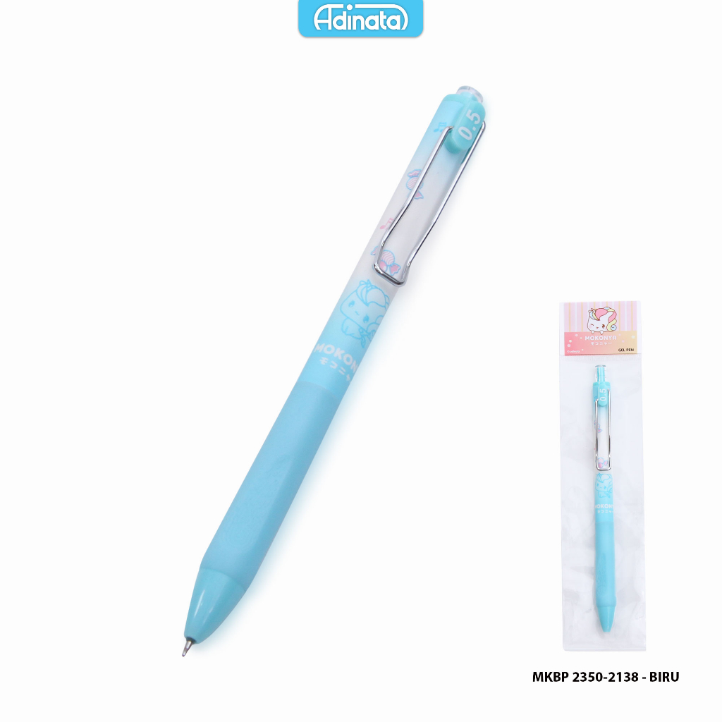 

Mokonya Gel Pen 2350-2138A Blue / Pen / Alat Tulis - Adinata