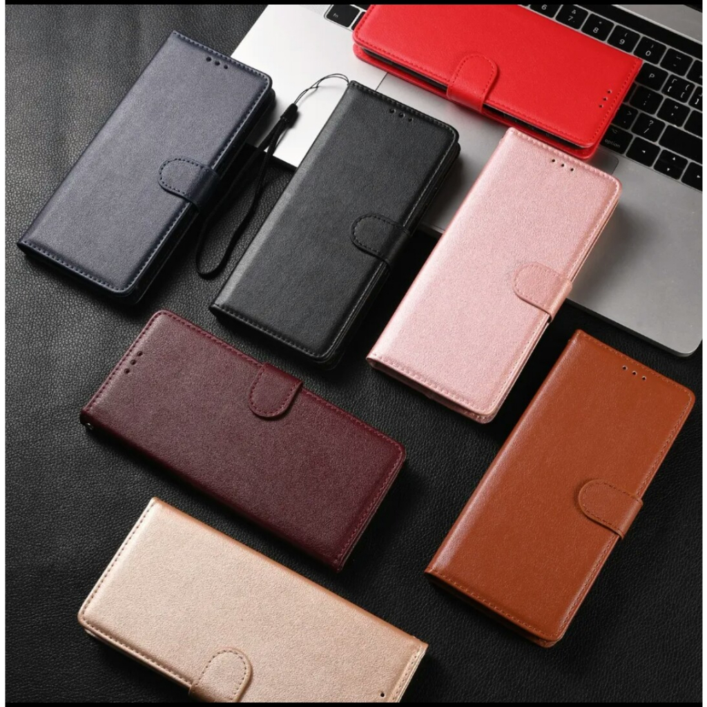 OPPO A57 2022 Flip Cover Case Leather Wallet Sarung Dompet OPPO A57 2022