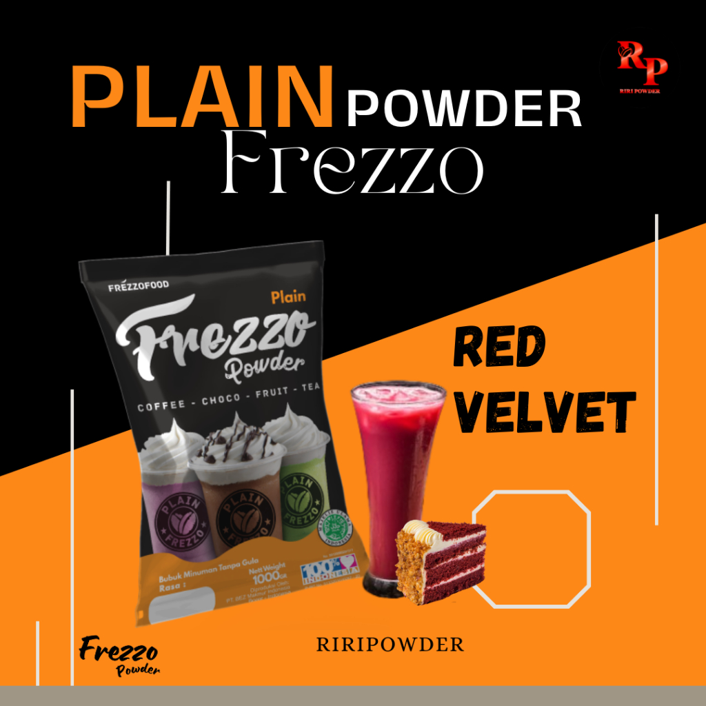 

PLAIN RED VELVET FREZZO || RIRI POWDER MEDAN