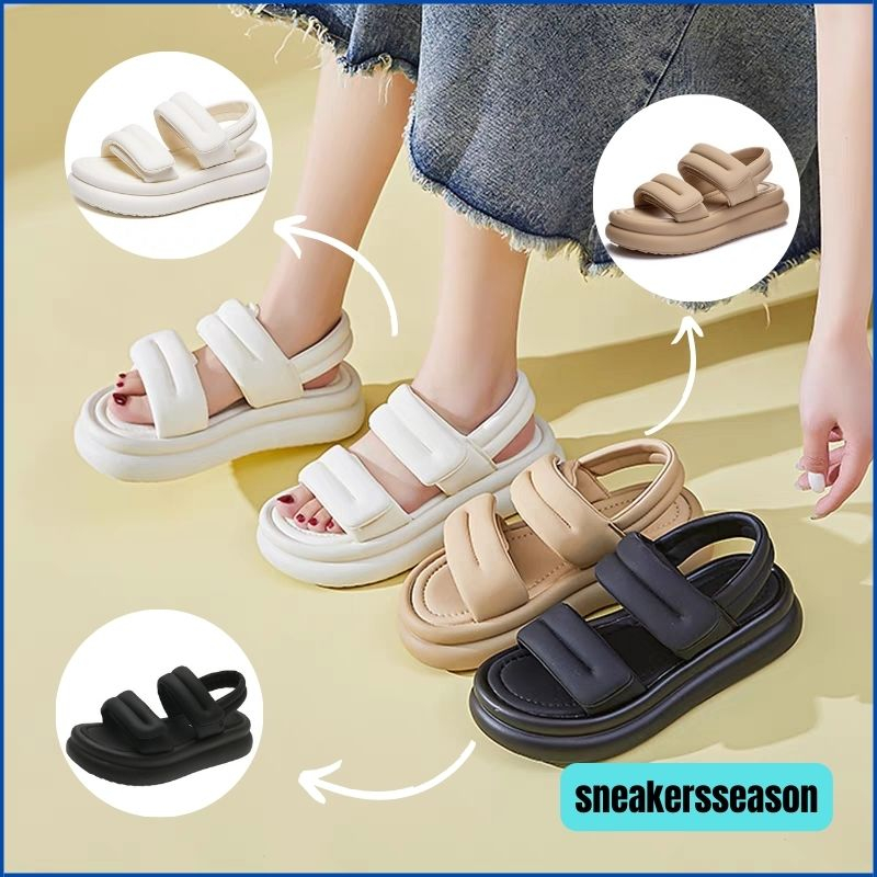 SS 923 Sandal Tali Velcro Dove Polos Wanita Premium