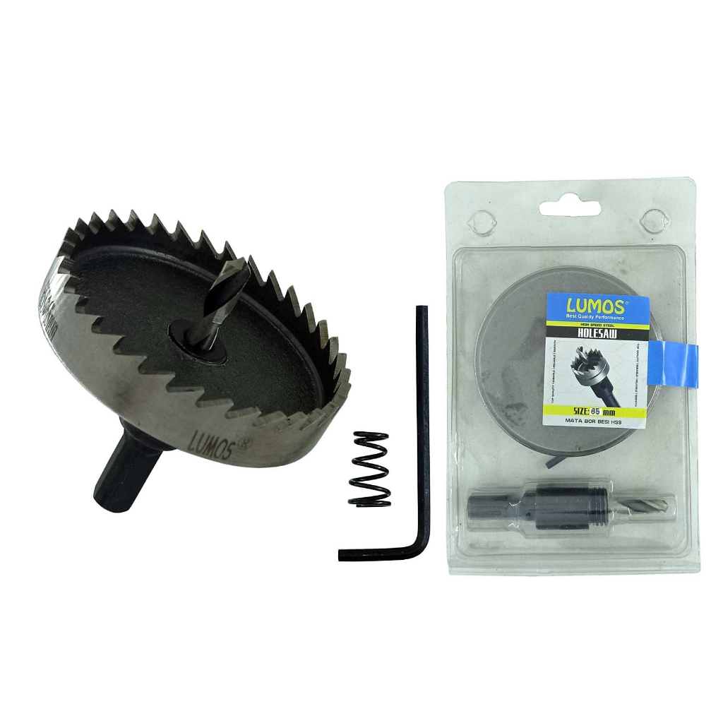 Hole Saw HSS LUMOS 65mm / HoleSaw Besi 65mm / Mata Bor Besi 65 mm HSS