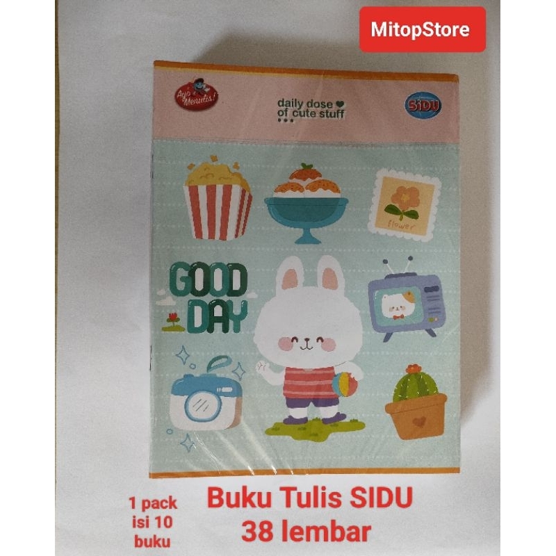 

Buku tulis SIDU 38 lembar (1pack)