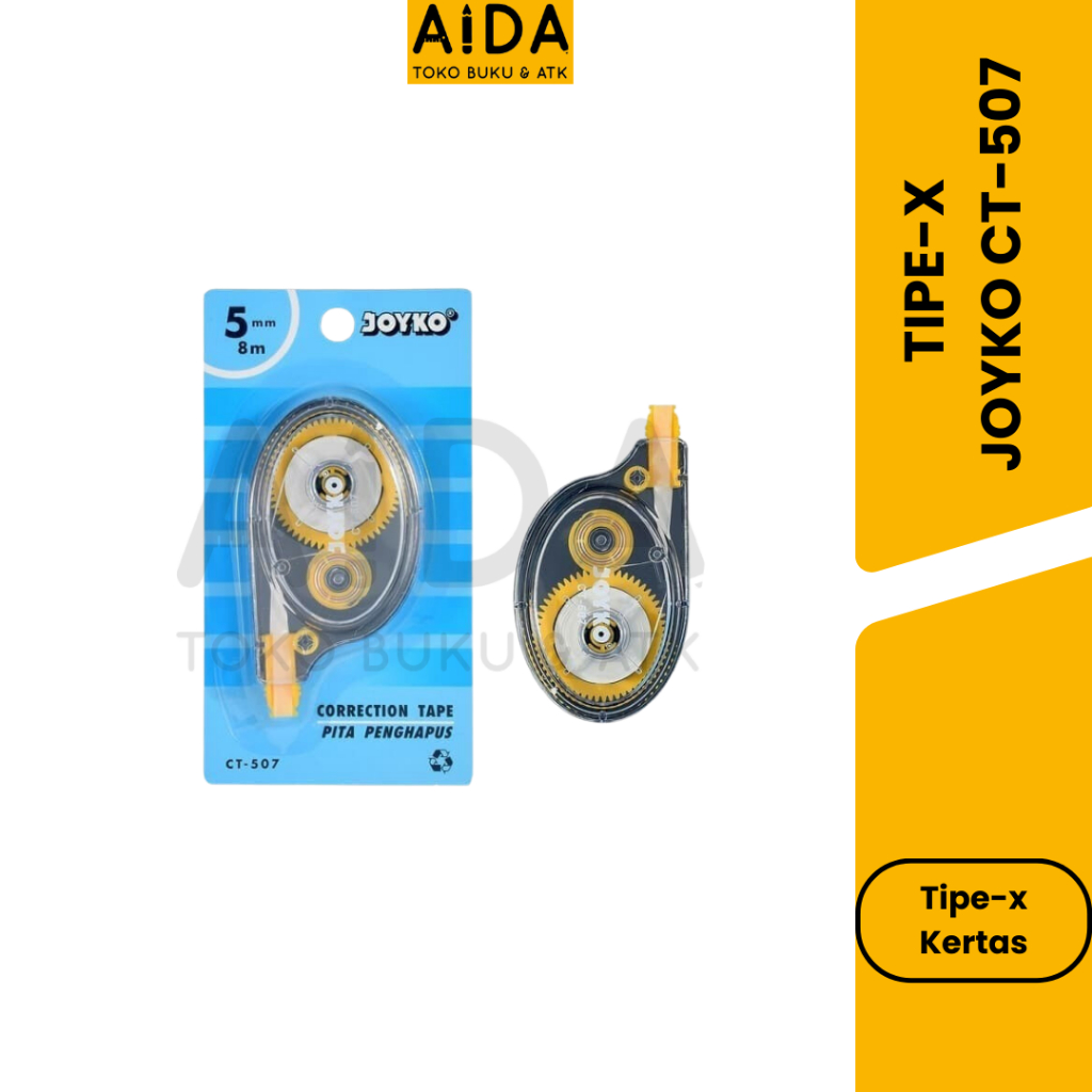 

CORRECTION TAPE TIPE X STIPO KERTAS JOYKO CT-507 (1 PCS) MURAH