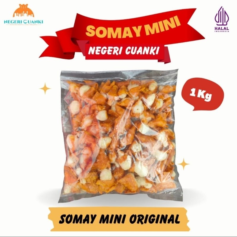 

Somay mini Gurilem 1kg Toping Seblak Baso Aci Bakso Cuanki Mie Instan