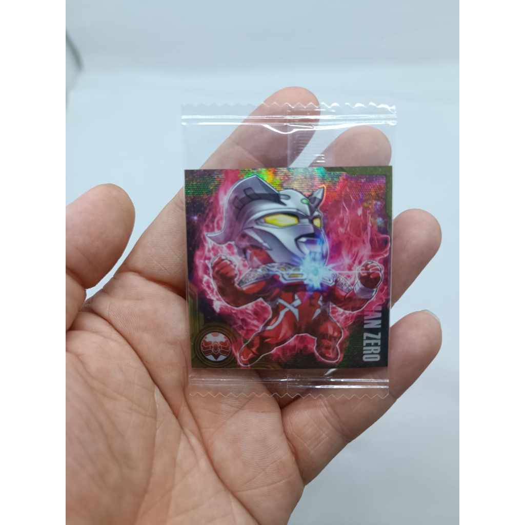 Ultraman Zero Secret Rare Wafer Sticker Bandai - Figure Orb Model Kit