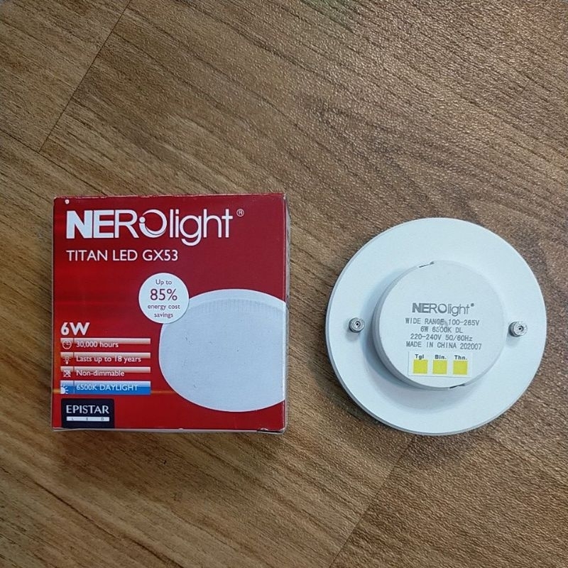 Refill Lampu GX53 Nerolight Led 6w GX 53 vetrina Putih