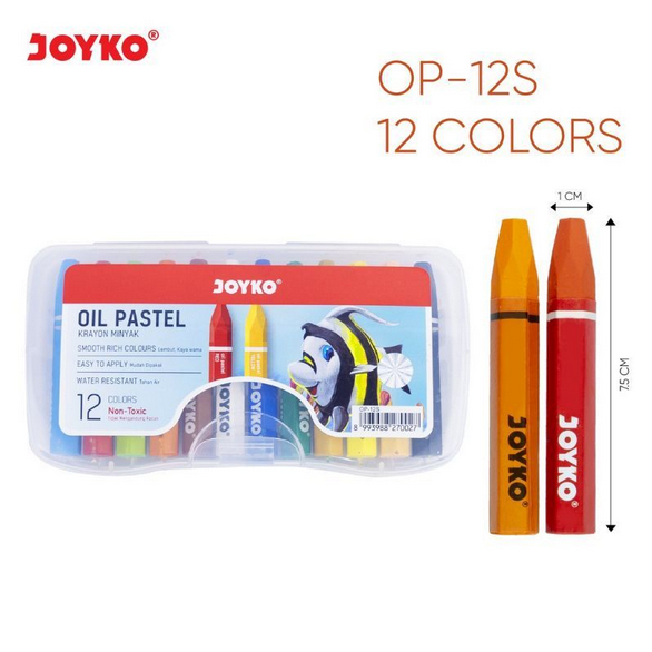 

Crayon JOYKO Oil Pastel 12 COLOUR (code 25 11 89)