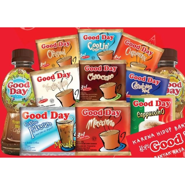 

KOPI GOOD DAY cappucino Renceng (10pcs) moccacino carrebian coolin original chococinno