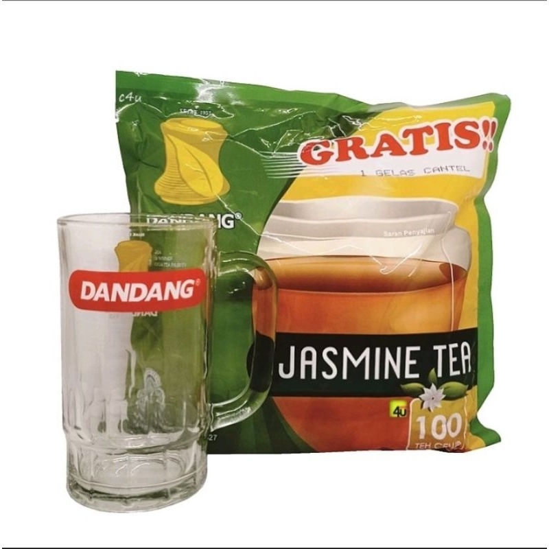 

Teh Dandang Jasmine Tea Celup Isi 100 Pcs & GERATIS Gelas DANDANG Cantik