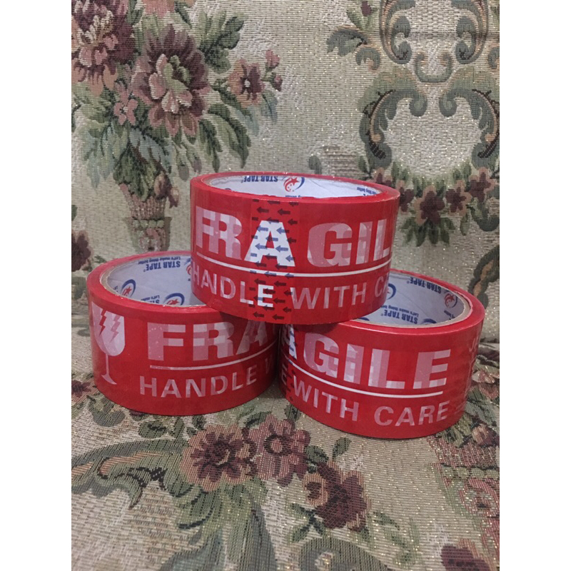 

Lakban Fragile Merah 48mm x 50 Yard