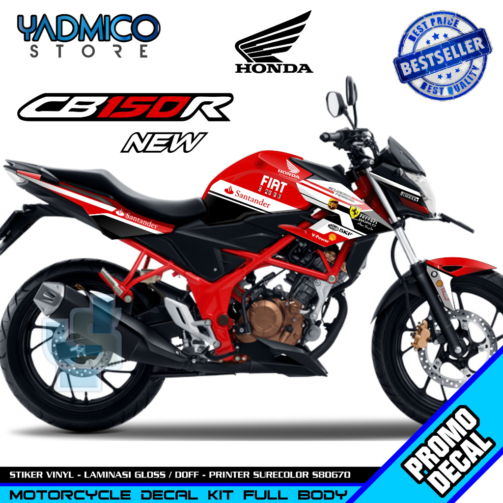 Decal CB 150R New 2019 Full Body - Stiker Motor CB150R New Full Body - Dekal CB 150 R New Full Body 