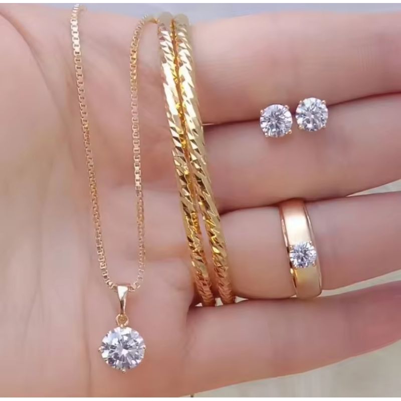 set dewasa lengkap perhiasan Titanium anti karat