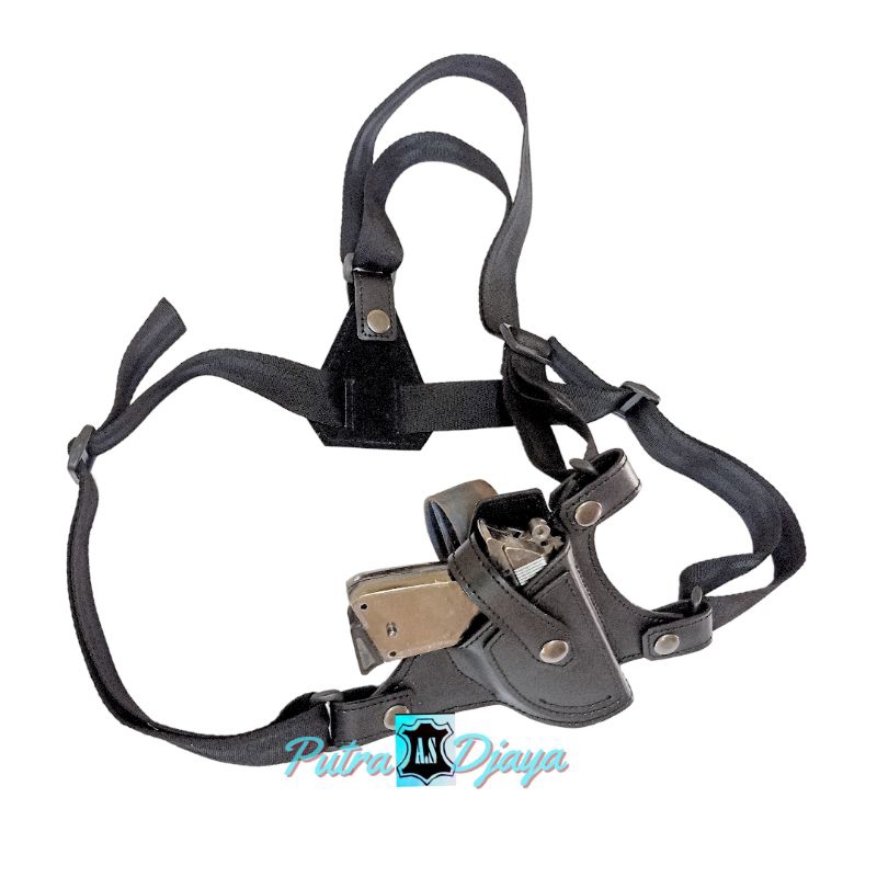 Sarung pistol walther ppk/s slempang dada kulit asli.