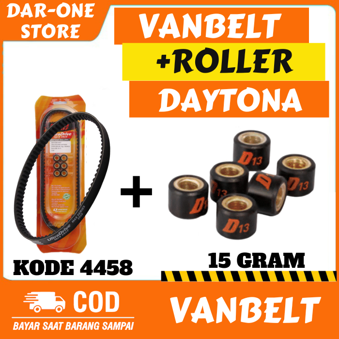 VANBELT PLUS ROLLER DAYTONA HONDA BEAT ESP/BEAT POP/BEAT STREET/SCOOPY DONAT 2017-2019 ORIGINAL