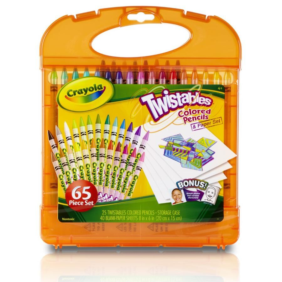 

Crayola Twistable Colored Pencil and Paper Set 65pcs