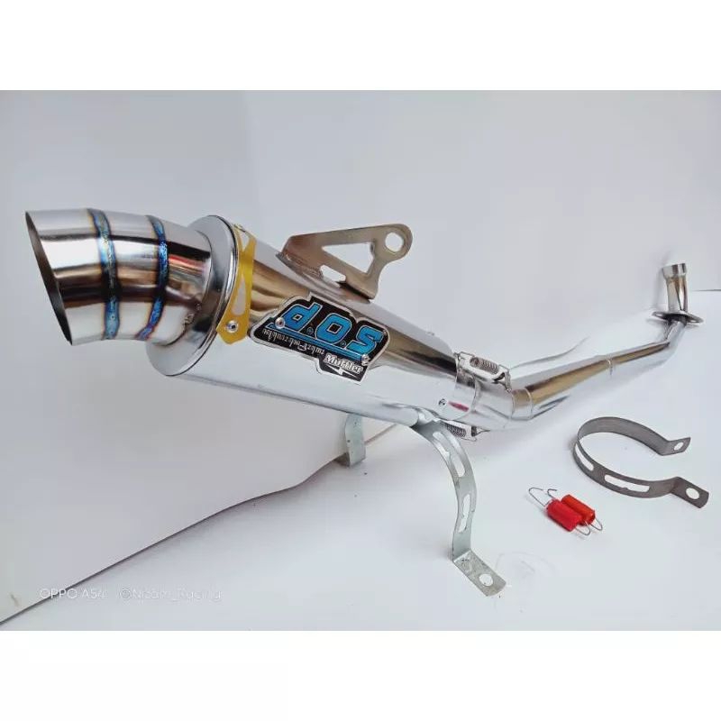 KNALPOT RACING DOS SUPRA KHARISMA JUPITER ASTREA VEGA FULLSET