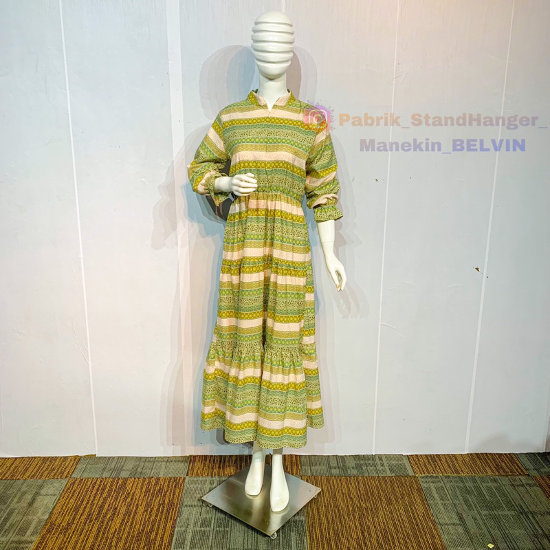 Manekin Full Body | Patung Ful Body Kepala Mumy | Manekin Mumi Jari Import | Manekin Fiber Baju Buti