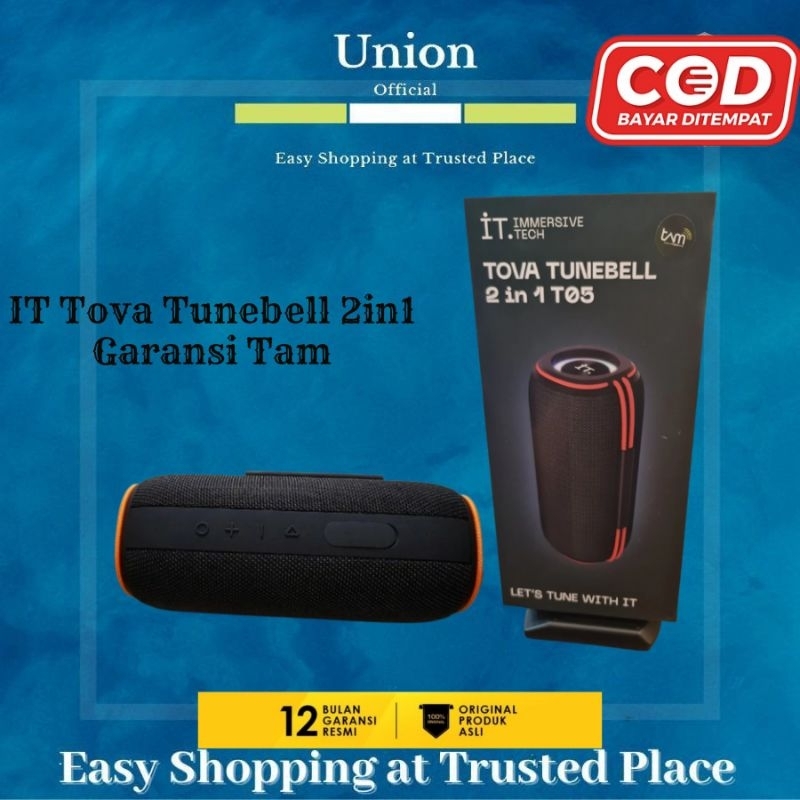 Speaker IT Tova Tunebell 2in1 Original Garansi Tam