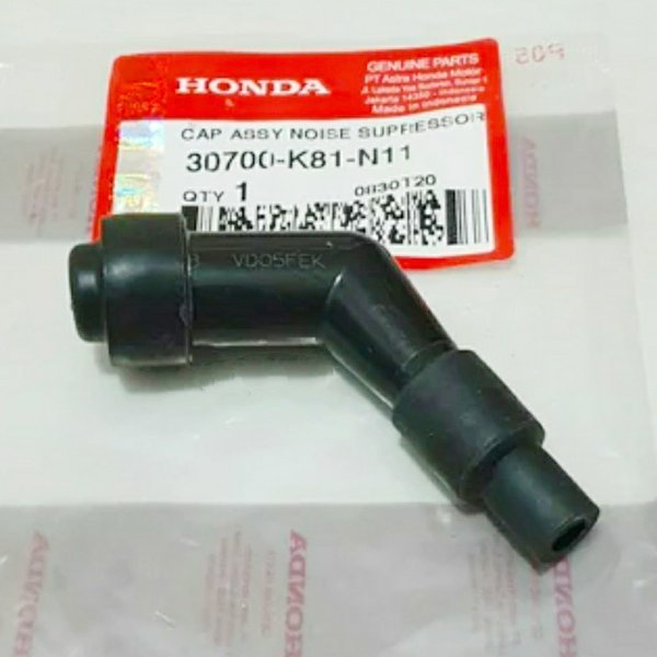 Cop Busi Tutup Busi Cangklong Kepala Busi Cap Assy Noise Suppressor Honda 30700 K81 N11 Beat K25G Be