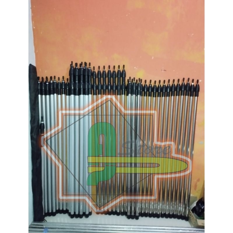 Tiang flysheet/Teleskopik/Stainless/ Alumunium/Tiang serbaguna