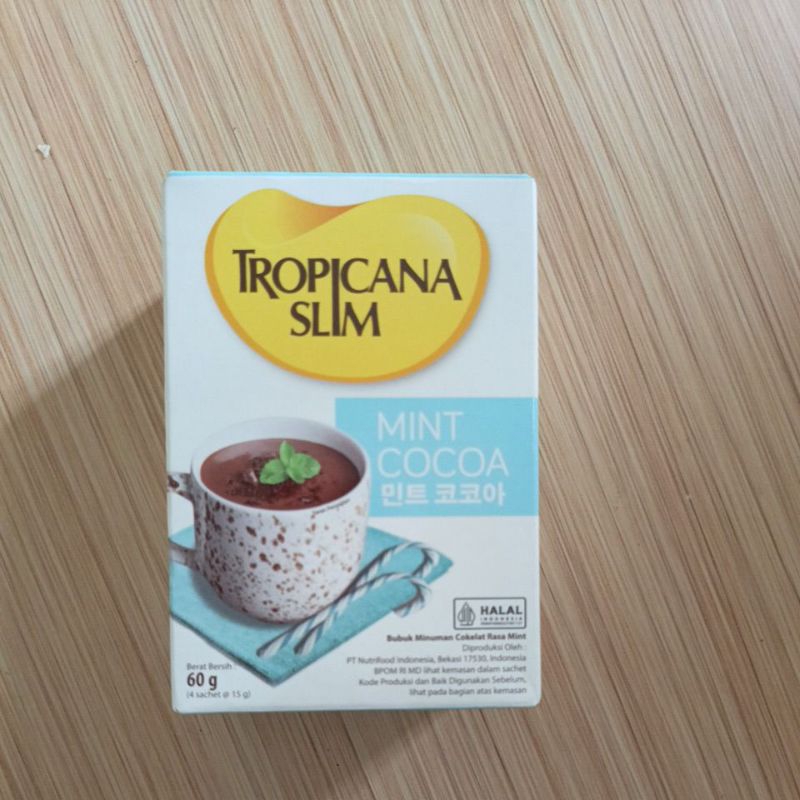 

tropical slim mint cocoa minuman diet coklat
