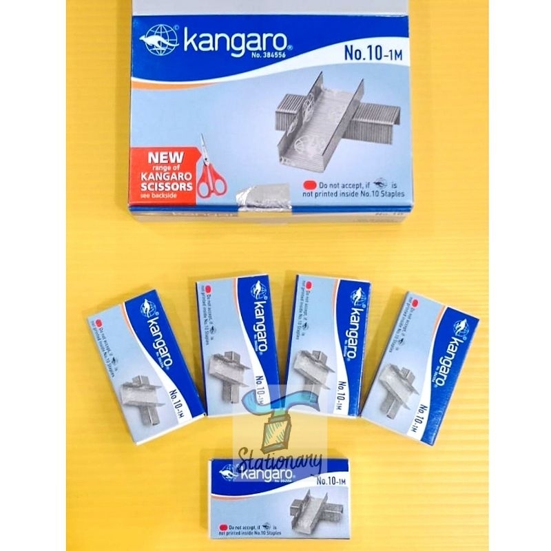 

Isi Staples / Stapler KANGARO no.10 (Harga Untuk Per 2 Pak Kecil).