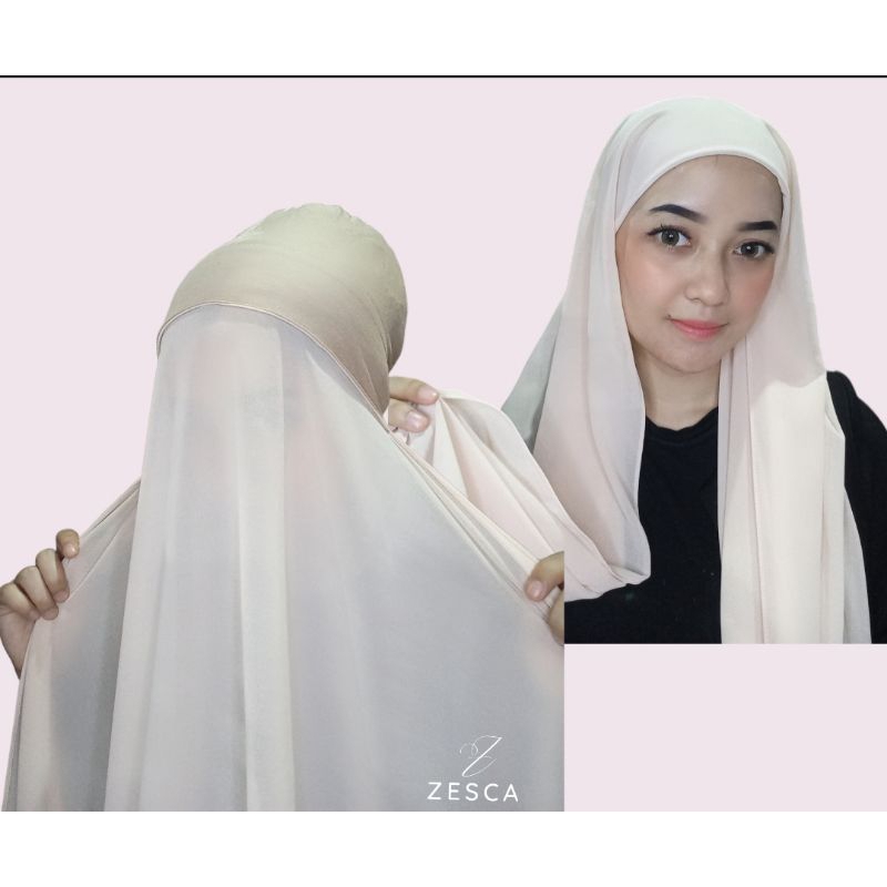 Zesca Hijab - Pashmina Instan Ciput Rayon
