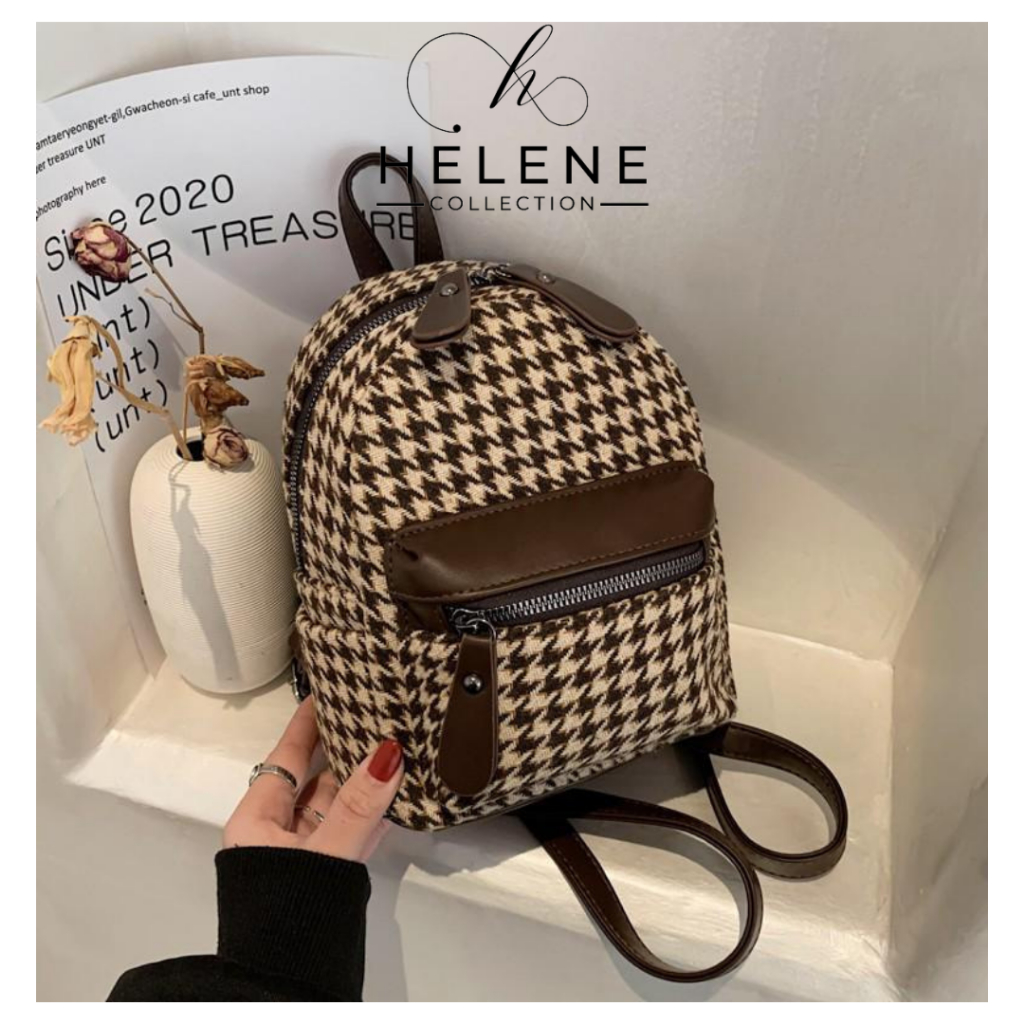 RK3278 Tas Ransel Mini Wanita Cewek Import Kecil Korea Blackpink Remaja Terbaru Keren Gendong Punggu
