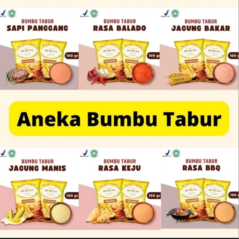 

Bumbu Tabur Aneka rasa 100gram