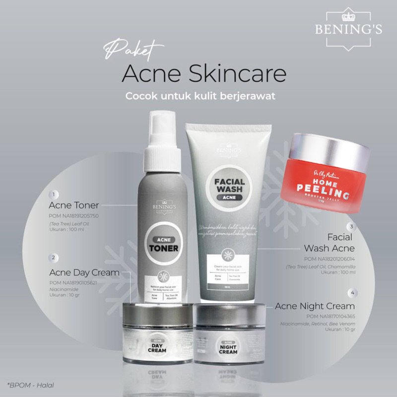 BENING’S PAKET ACNE SKINCARE DR OKY PRATAMA | Untuk JERAWAT DAN BERUNTUS