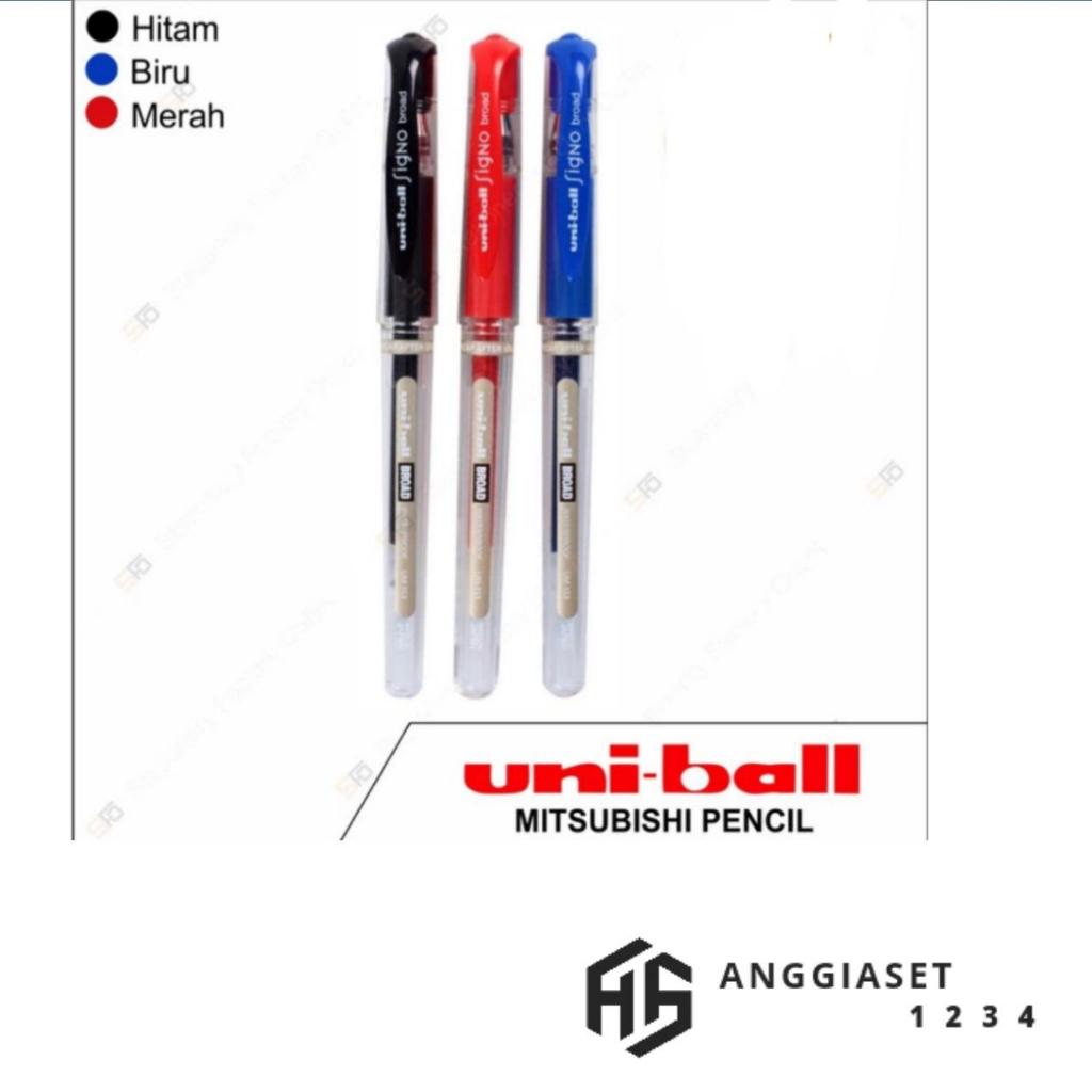 

pen uniball signo 1,0 mm- merah