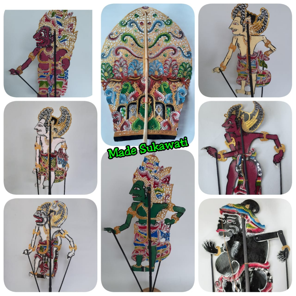 Kerajinan wayang kulit ukir bali Hiasan Handmade