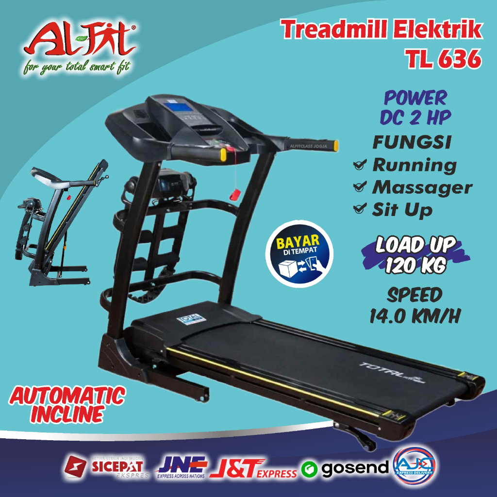 Treatmill Alat Olahraga Lari Di Tempat Alat Gym Alat Fitness Treadmill Elektrik Listrik