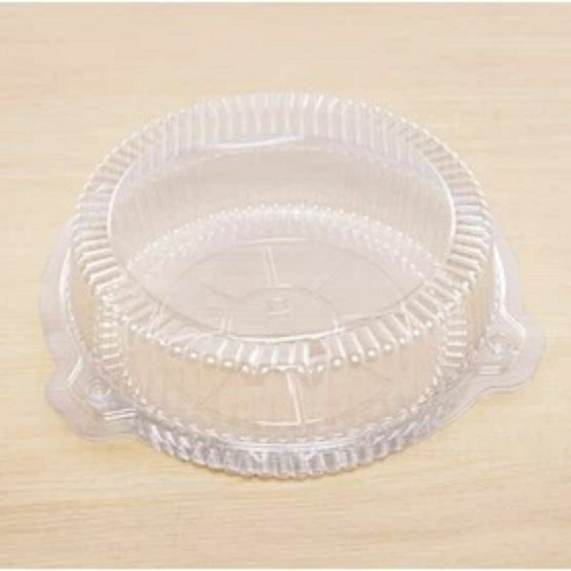 10Pcs Mika Bulat Mika Hantaran Wadah Kue Chiiffon Mika Bening Bulat Tebal