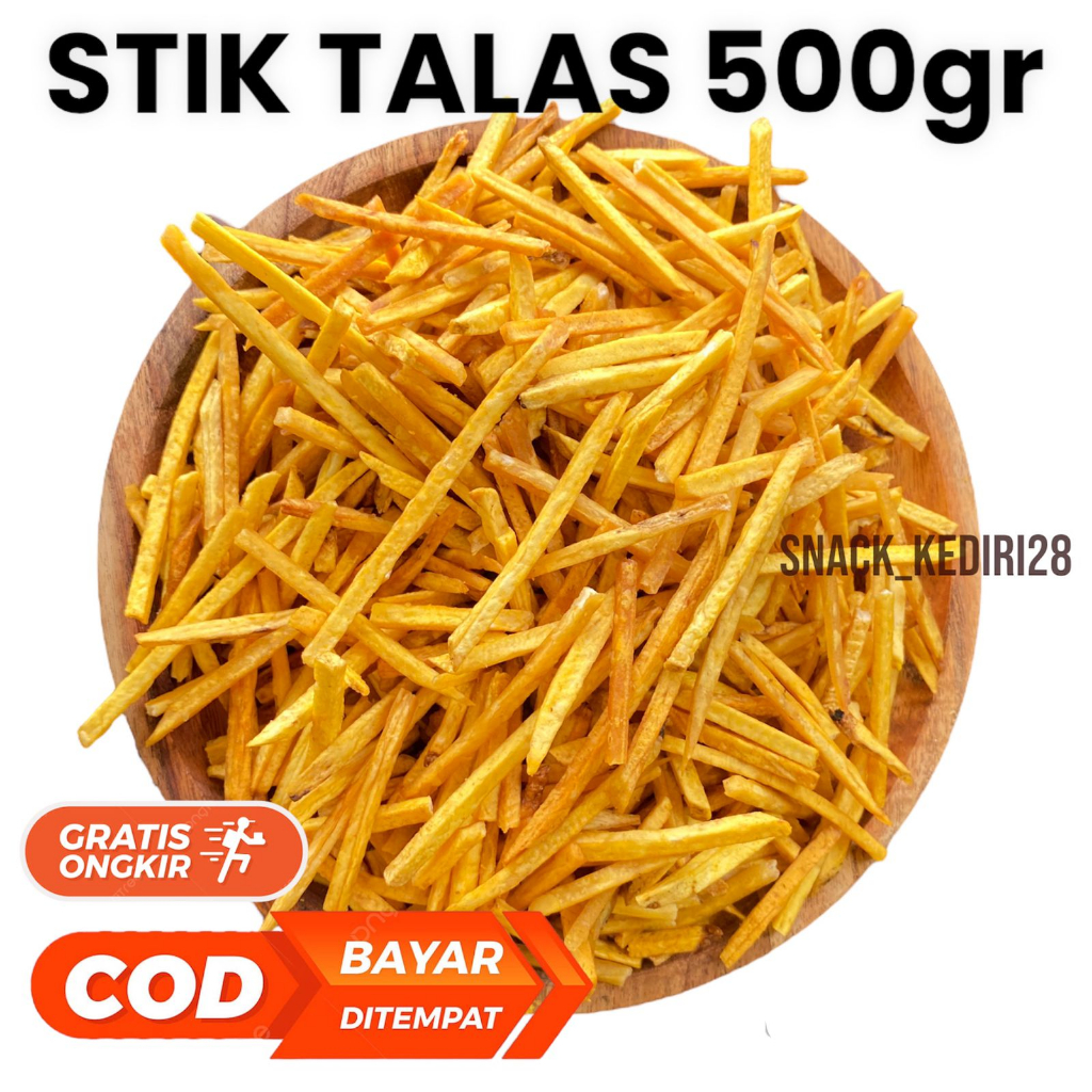 Keripik Stik Talas Goreng 500gr